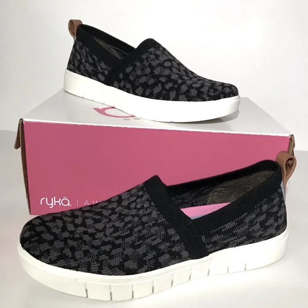 Ryka Hera Exotic 2 Animal-Print Stretch Knit Slip-On
